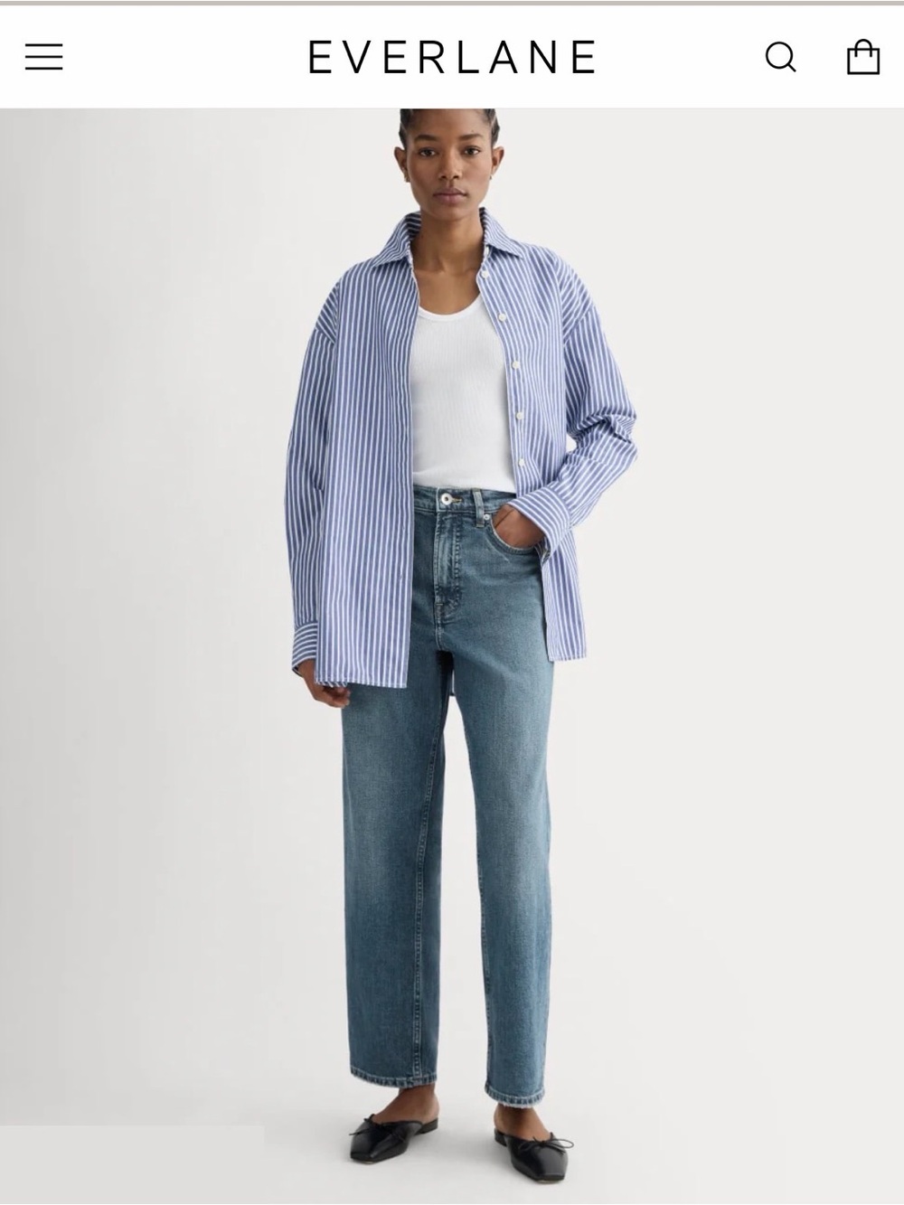 Everlane 90s way high Jean Straight-Leg Jeans